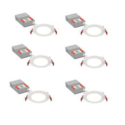 Juno Lighting WF4 ALO19 SWW5 90CRI CP6 MW M2 14.5 Watt 4-Inch Color Selectable LED Ultra-Thin Canless Wafer Downlight with Triac Dimming - Replaces up to 65W Inc 6 Pack