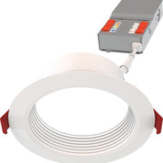Juno Lighting WF4 DREG B ALO19 SWW5 90CRI MW M6 14.5 Watt 4-Inch Color Selectable LED Baffle Canless Wafer Downlight with Triac Dimming - Replaces up to 65W