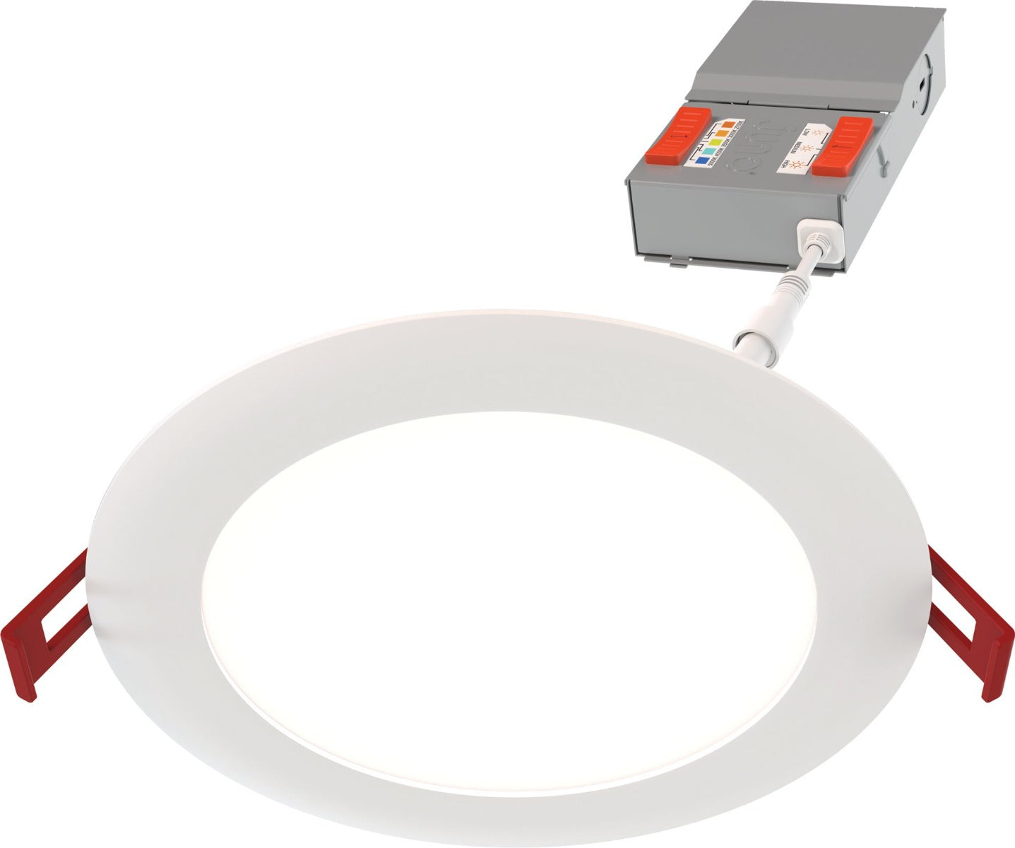 Juno Lighting WF6 ALO20 SWW5 90CRI MW M6 16 Watt 6-Inch Color Selectable LED Ultra-Thin Canless Wafer Downlight with Triac Dimming - Replaces up to 75W Inc 6 Pack