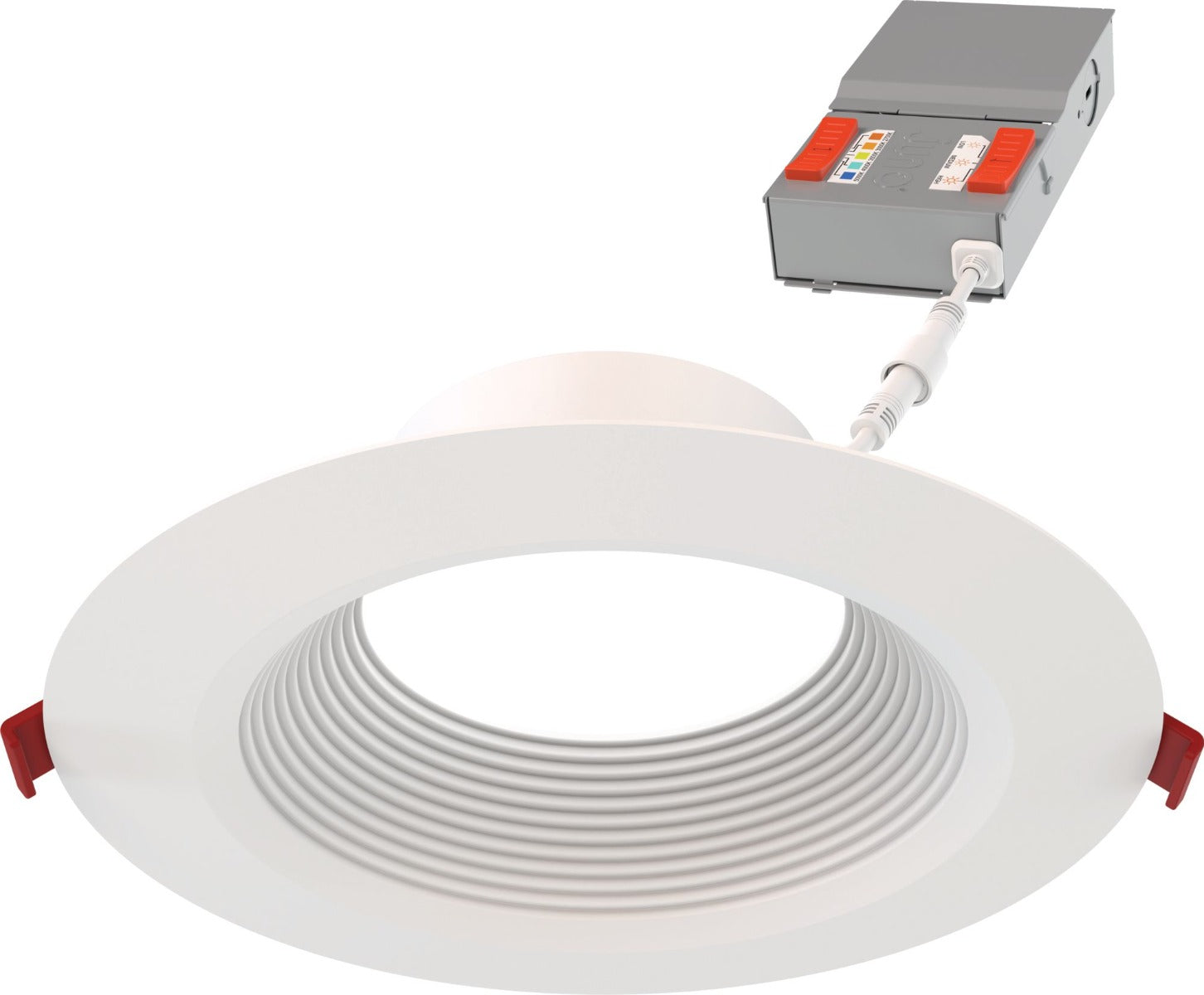Juno Lighting WF6 DREG B ALO20 SWW5 90CRI MW M6 16 Watt 6-Inch Color Selectable LED Baffle Trim Canless Wafer Downlight with Triac Dimming - Replaces up to 75W Inc