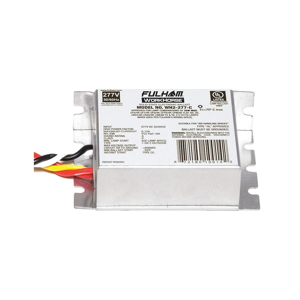 Fulham WH2-277-C Instant Start Electronic Ballast 277V