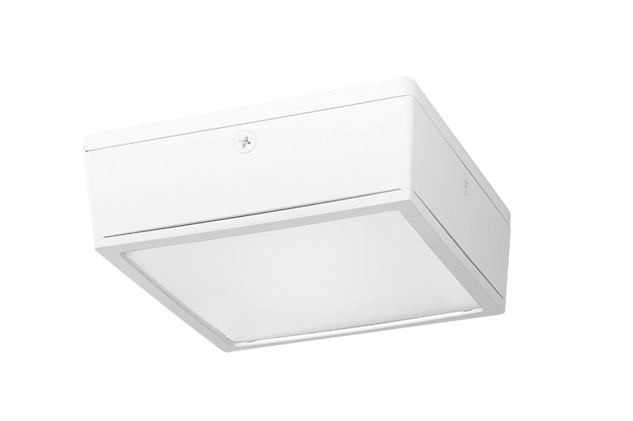 White Finish RAB Lighting VANLED75 75 Watt Vandal Resistant LED Canopy Light Fixture