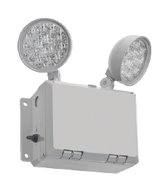 Lithonia WLTU LED Wet Location Emergency Light 1.9W, 9.6V LED lamp heads and 3.7 watts remote capacity