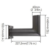 Arcadia Lighting WM-SP-D 90° Wall Mount Bracket with 2-3/8IN O.D. Tenon