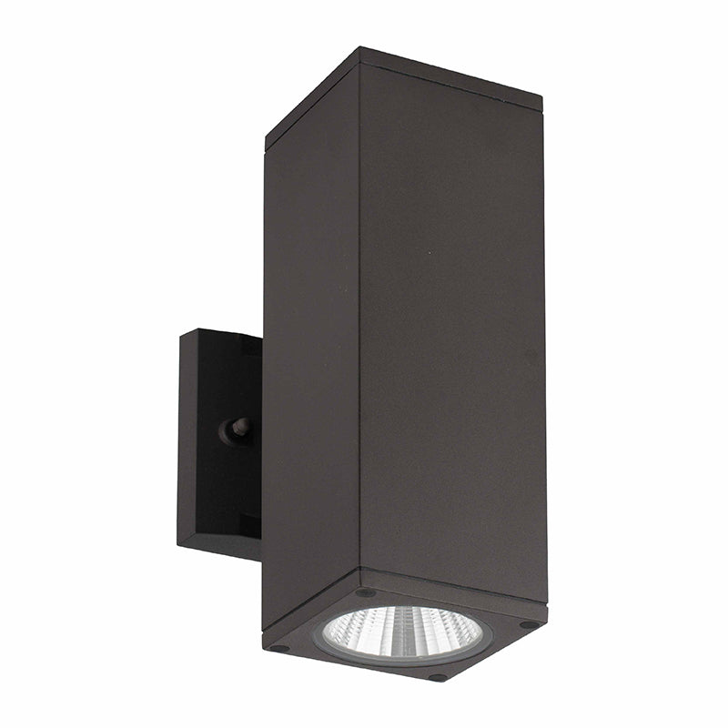 Westgate WMCS Series 4IN 24 Watt High-Lumen LED Square Cylinder Wall Mount UP/Down Light Fixture TRIAC Dimming with Adjustable Color